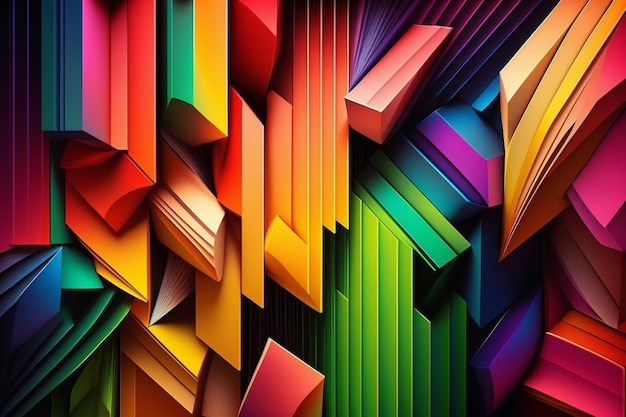 Zdjęcie abstrakcyjne tło z reprezentatywnymi kolorami społeczności lgbt