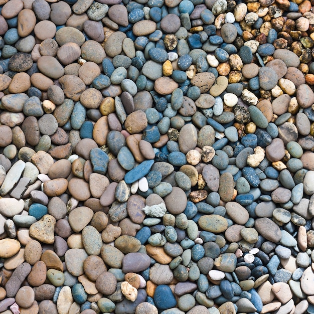 Abstrakcyjne tło z wielokolorowymi okrągłymi kamieniami