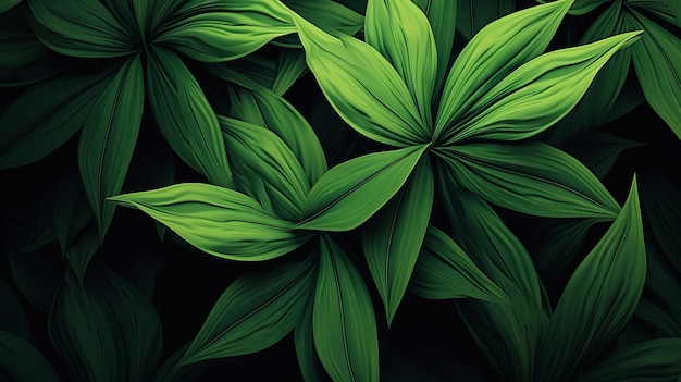 abstrakcyjne tło z zielonymi roślinami