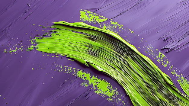 Abstrakcyjne zielone i fioletowe tło z gładką, płynną teksturą