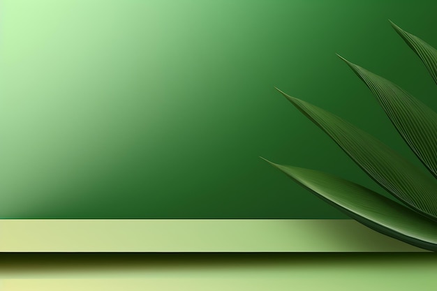 Abstrakcyjne zielone tło z cieniem liści