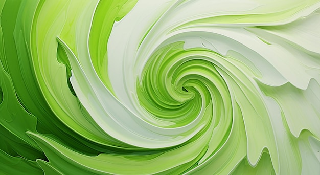 abstrakcyjne zielone tło z gładkimi liniami i falami Ilustracja wektorowa