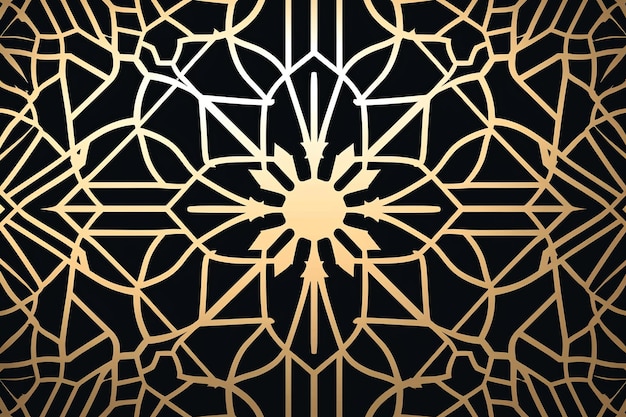 Abstrakcyjne złoto i czarne tło z geometrycznym wzorem
