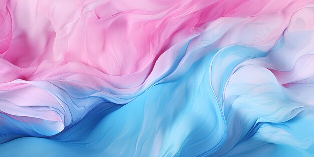 Abstrakcyjny akwarelowy obraz tła Ilustracja miękkiego pastelowo-niebieskiego różowego koloru z płynnym płynem tekstura marmurowanego papieru tekstura baneru