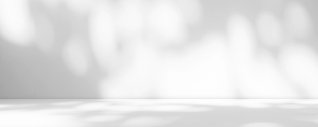 Abstrakcyjny cień liście Szary cementowy pokój Stodio tłoOdbicie światła słonecznego Nakładka tłoPuste kontuar Bar podłoga PokójPusty stół Wolne miejsce na dodanie Prezentacja produktuMakieta szablon natury