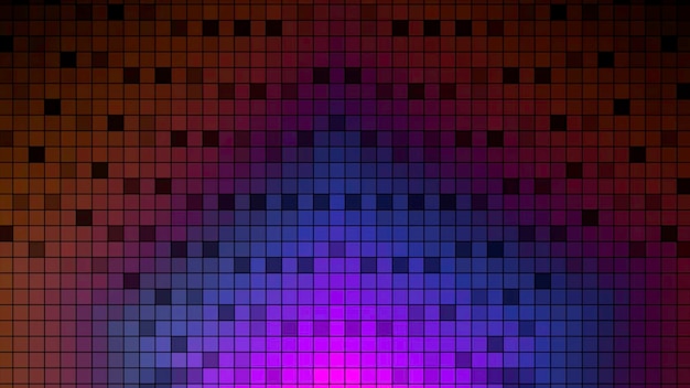 Zdjęcie abstrakcyjny ekran małych kwadratów z falami hałasu telewizyjnego gradient ruchu kolorowy ekran z błędem