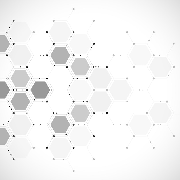 Abstrakcyjny element projektowy z geometrycznym tłem kształtu sześciokątów