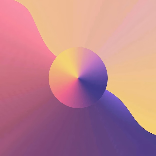 Abstrakcyjny gradient różowo-żółtego i fioletowego miękkiego wielokolorowego tła nowoczesny pionowy projekt