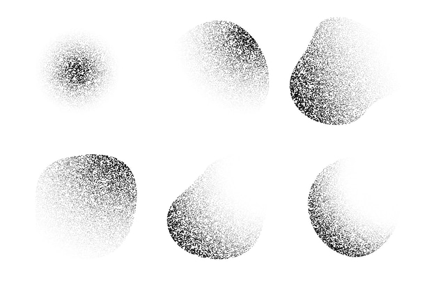 Abstrakcyjny hałas gradient płynny kształt na białym tle