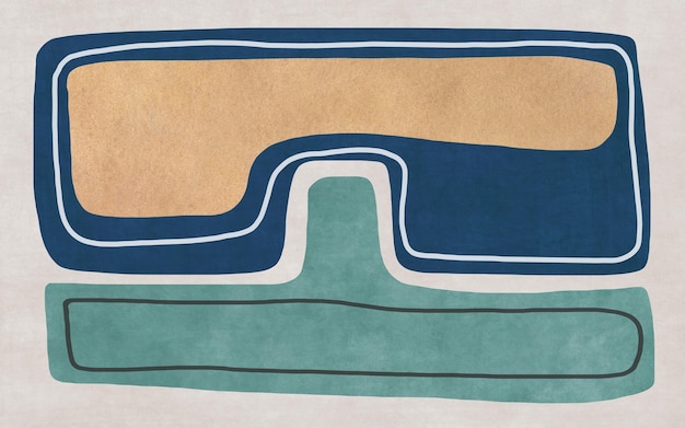 Abstrakcyjny i prosty styl niebieski geometryczny dywan w tle