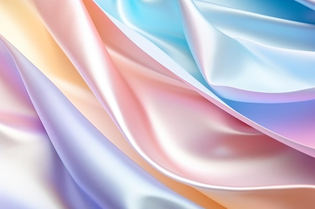 Zdjęcie abstrakcyjny kolorowy levitujący papier pastel kolorowe holograficzne próbki tło