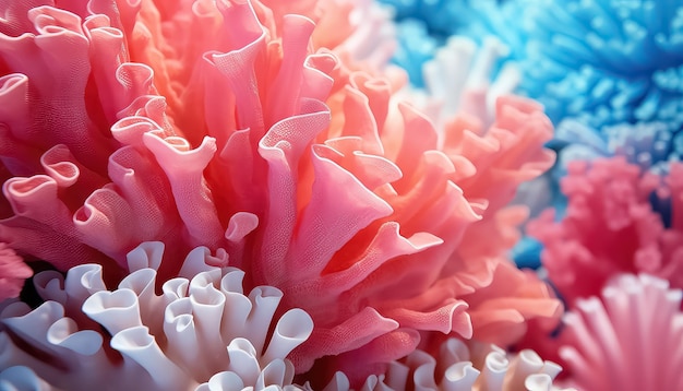 abstrakcyjny koral w świetle słonecznym w stylu zdjęcia