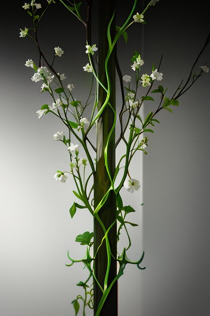 Zdjęcie abstrakcyjny kształt projektu kwiaty gałęzie winorośl tapety tło elementy ilustracji