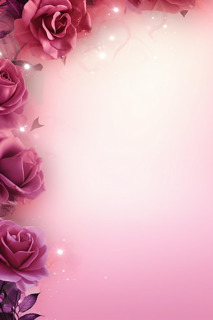 Abstrakcyjny kwiatowy wzór różowy ramka tapeta tło