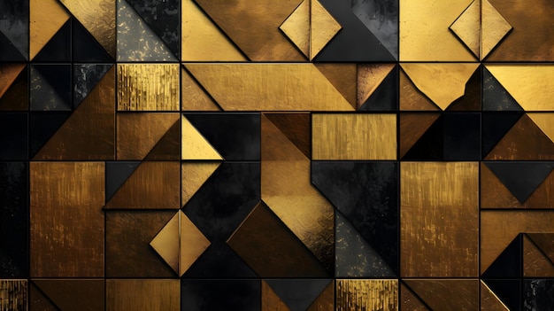 Abstrakcyjny luksusowy złoty geometryczny projekt