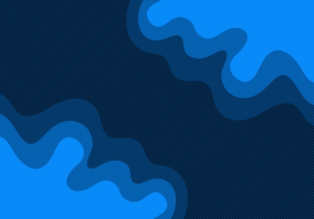 Abstrakcyjny niebieski gradient cieczy na ciemnym tle