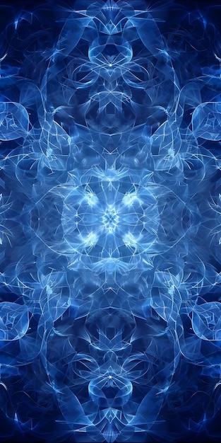 Abstrakcyjny niebieski wzór generowany przez ai