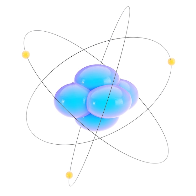 Zdjęcie abstrakcyjny obraz atomu