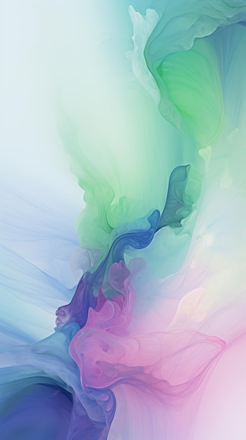 abstrakcyjny obraz kolorowego wiru płynu i wody generatywny ai