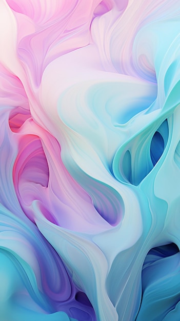 abstrakcyjny obraz niebieskiego i różowego wiru z białym tłem generatywny ai