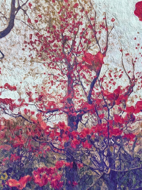Abstrakcyjny obraz suchych liści