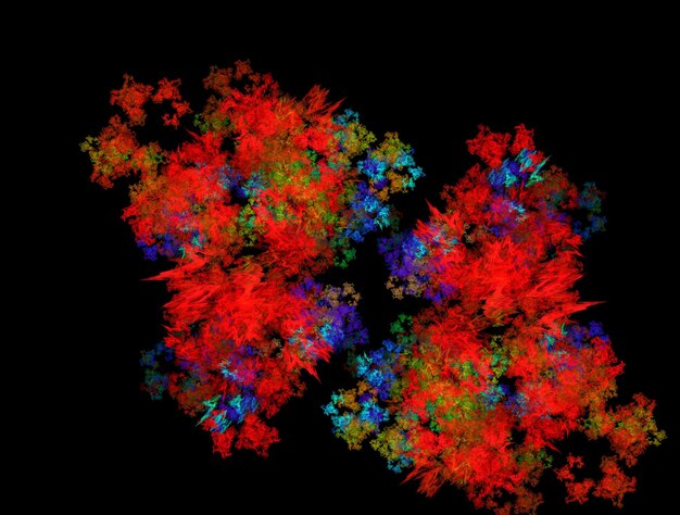 Abstrakcyjny obraz tła fraktalnego wyobrażenia