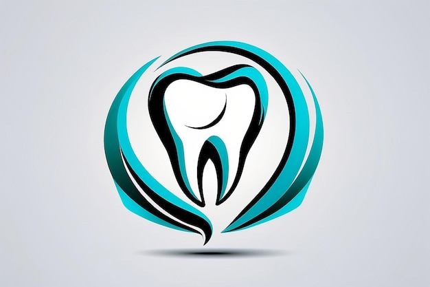 Abstrakcyjny projekt logo stomatologicznego