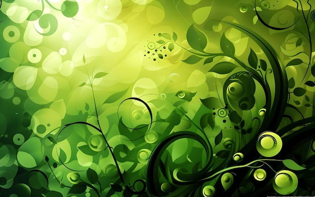 Zdjęcie abstrakcyjny projekt tła hd aktywny zielony
