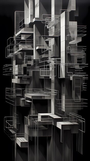 abstrakcyjny projekt tło architektura sztuka nowoczesna wzór geometryczny ściana budynku biały