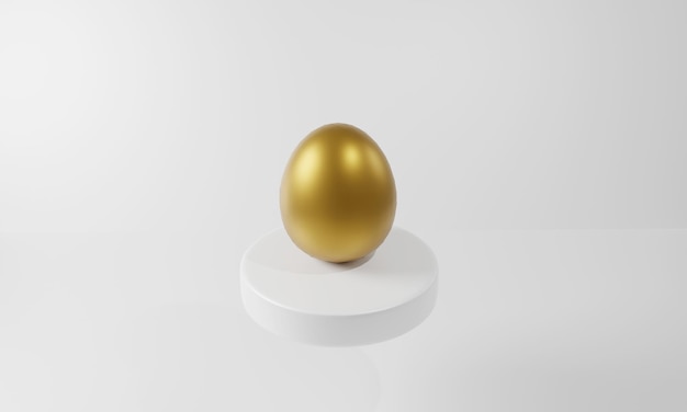 Abstrakcyjny render 3D Szablon kartki z życzeniami Wesołych Świąt z malowanymi jajkami Kartka z życzeniami z trendem świątecznym z kopią miejsca Prosta minimalistyczna koncepcja ilustracja 3d