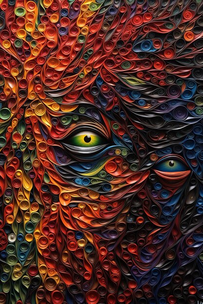 Abstrakcyjny utwór Deep Dream wykorzystujący kontrastujące kolory i tekstury w minimalistycznej sztuce