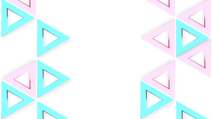 Zdjęcie abstrakcyjny wzór geometryczny kształt trójkąt różowy pastel kolorowy uroczy tło
