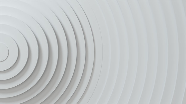 Abstrakcyjny wzór okręgów z efektem przemieszczenia. Białe puste pierścienie.