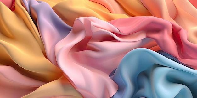 abstrakcyjny wzór w różnych kolorach tkaniny w stylu płynu
