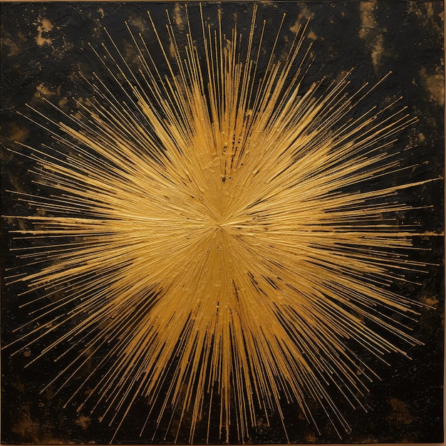 Zdjęcie abstrakcyjny złoty wybuch