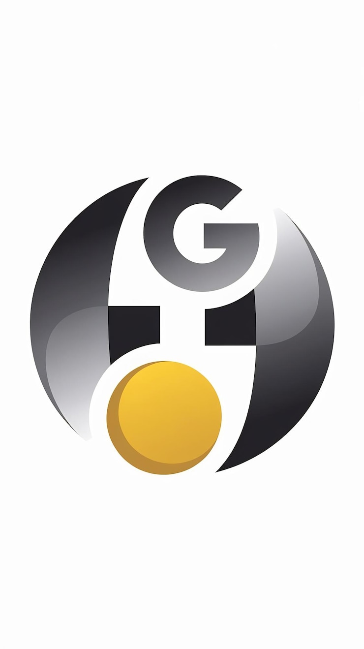 Zdjęcie abstrakcyjny znak kulowy okrągły znak litery g logo ikona wektorowy projekt