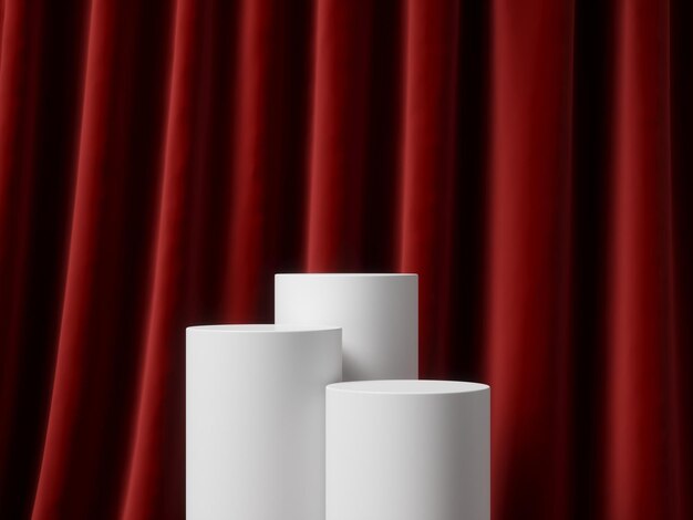 Zdjęcie abstrakt 3d podium minimalna scena do prezentacji produktu 3d ilustracja renderingu