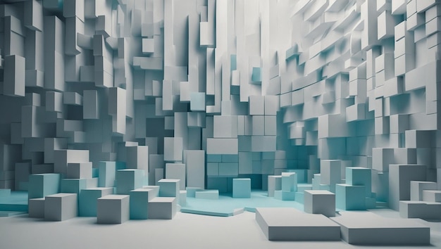Abstrakt 3D tła generatywna sztuczna inteligencja