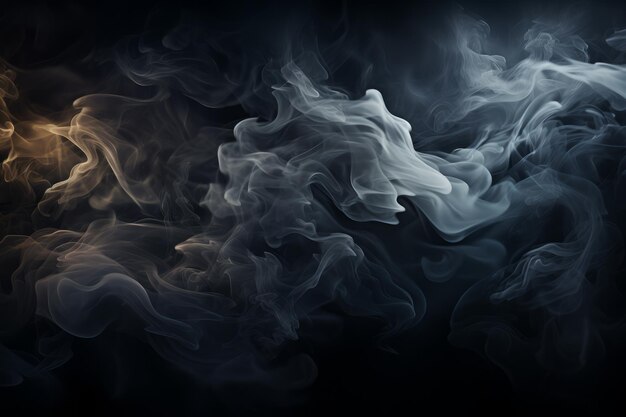 Abstrakt dymu na czarnym tle Zdjęcie wysokiej jakości