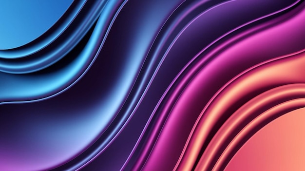 Abstrakt Gradient Nowoczesne płynne tło w żywych kolorach z miękkimi kształtami