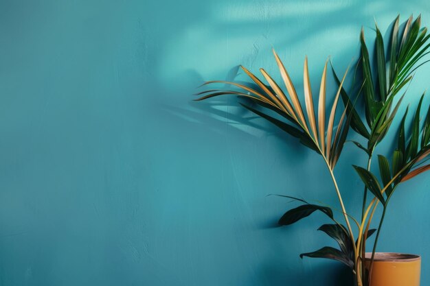 Abstrakt Minimalne zdjęcie z rośliną na nowoczesne tło Doskonałe i kreatywne