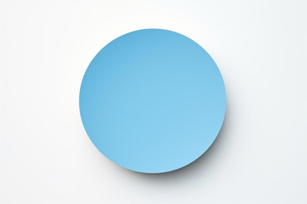 Abstrakt minimalny kolorowy papier tło Niebieski okrągły krąg na białym tle Górny widok płaski ar 32 Job ID d247cf8f3dd4466190cf6b724d861082