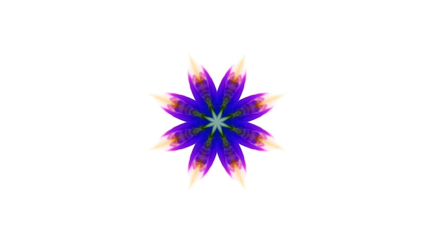 Abstrakt Pędzel atrament eksploduje Rozprzestrzenianie się Gładkie Koncepcja Symetryczny Wzorzec Ornamentalny Dekoracyjny Kaleidoskop Ruch Krąg geometryczny i kształty gwiazd