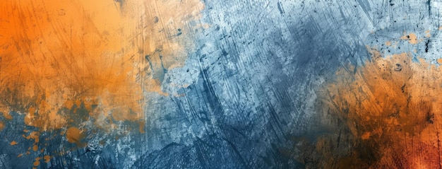 Abstrakt Pomarańczowa i niebieska tekstura tła