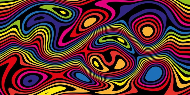 Abstrakt Psychedeliczne tło