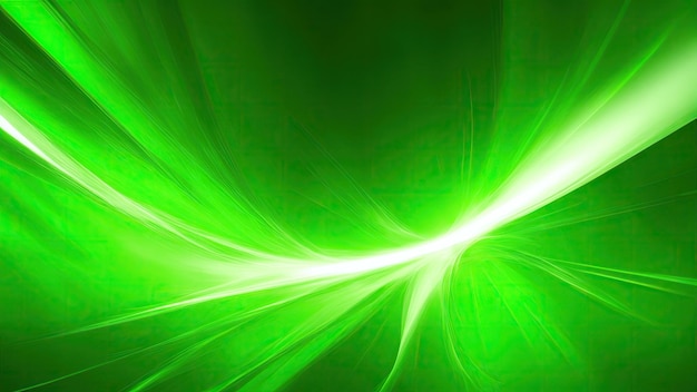 Abstrakt Zielone tło z dynamicznym efektem świetlnym