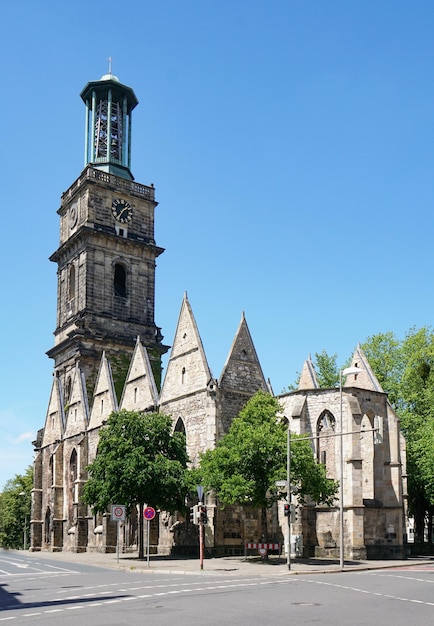 Aegidienkirche w Hanowerze Niemcy kościół bez dachu pomnik wojenny