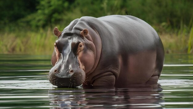 Africa hippopotamus amphibius