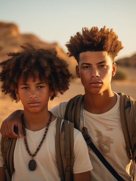 _Afro_young_brothers_play_basketball_By_Photograph