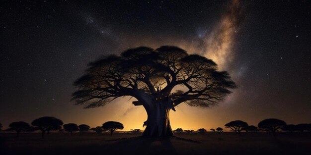 Zdjęcie afryka wschód słońca afrykański zachód słońca afrykańska sawanna